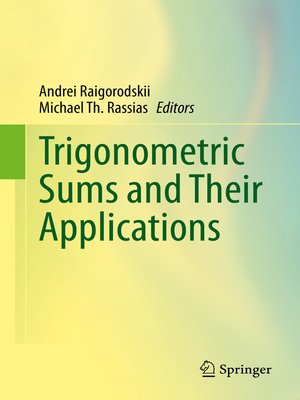cover image of Trigonometric Sums and Their Applications